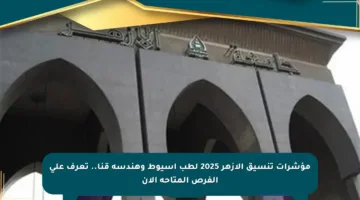 مؤشرات تنسيق الأزهر 2025 لطب أسيوط وهندسة قنا.. تعرف على الفرص المتاحة الآن